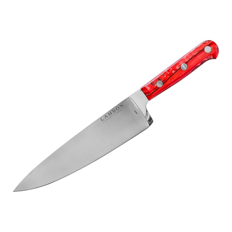 Lamson 8" Premier Forged Chefâ€™s Knife (FIRE) - Image 1